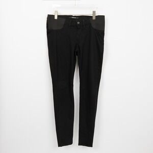 J Brand Mama J Maternity Skinny Jeans Black Denim Comfort‎ Panel Size 30